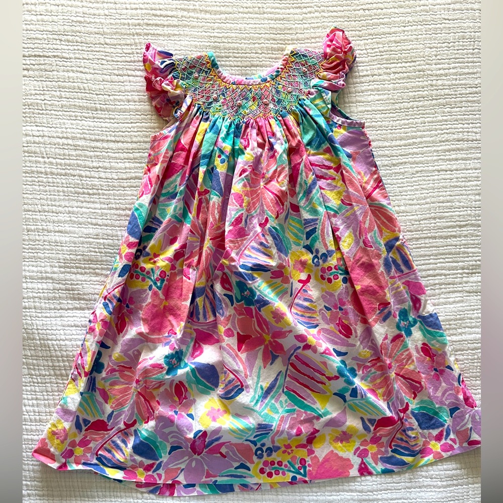 Stitchy Fish Smocked Dress